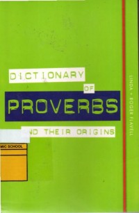 Image of Dictionary of Proverbs And Their Origins